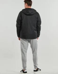 Manteaux^Adidas Sportswear - Essentials 3-Stripes Insulated Hooded Jacket Noir