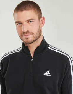 Sweats & Polaires^Adidas Sportswear - Essentials Fleece 3-Stripes 1/4-Zip Sweatshirt Noir