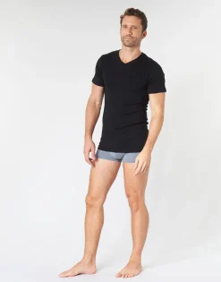 T-shirts & Polos^Athena - T SHIRT COL V X2 Noir