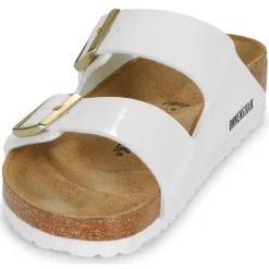 Mules / Sabots^BIRKENSTOCK - Arizona Birko-FlorPatentWhite-Regular