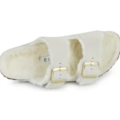 Mules / Sabots^BIRKENSTOCK - Arizona Shearling LEVE Antique White LAF Beige
