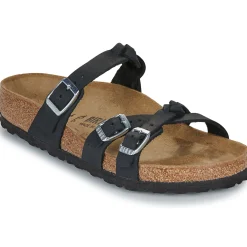 Mules / Sabots^BIRKENSTOCK - Franca BraidedOiledLeatherBlack-Regular