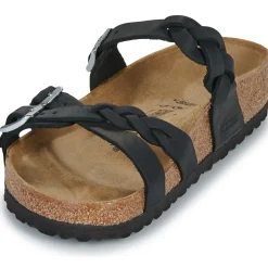 Mules / Sabots^BIRKENSTOCK - Franca BraidedOiledLeatherBlack-Regular