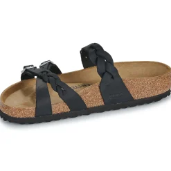 Mules / Sabots^BIRKENSTOCK - Franca BraidedOiledLeatherBlack-Regular