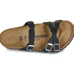 Mules / Sabots^BIRKENSTOCK - Franca BraidedOiledLeatherBlack-Regular