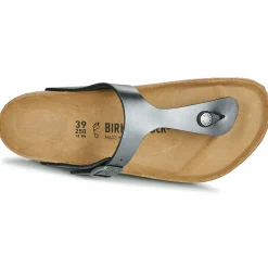 Tongs^BIRKENSTOCK - Gizeh Birko-FlorMetallicBlack-Regular