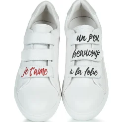 Baskets Mode^Bons baisers de Paname - EDITH JE T'AIME Blanc