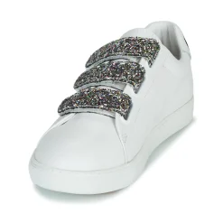 Baskets Mode^Bons baisers de Paname - EDITH GLITTER TONGUE Blanc