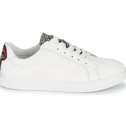 Baskets Mode^Bons baisers de Paname - SIMONE GLITTER TONGUE Blanc