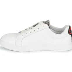 Baskets Mode^Bons baisers de Paname - SIMONE GLITTER TONGUE Blanc