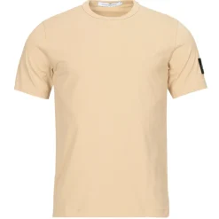 T-shirts & Polos^Calvin Klein Jeans - BADGE REGULAR TEE Beige