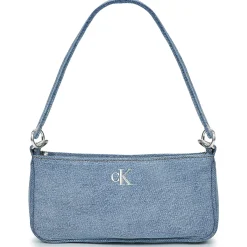 Sacs À Main^Calvin Klein Jeans - DENIM SHOULDER POUCH W/STRAP Bleu