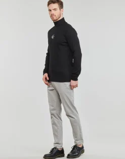 T-shirts & Polos^Calvin Klein Jeans - FREEFIT ROLL NECK LS Noir
