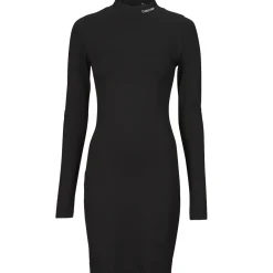 Robes^Calvin Klein Jeans - LOGO ELASTIC MILANO DRESS Noir