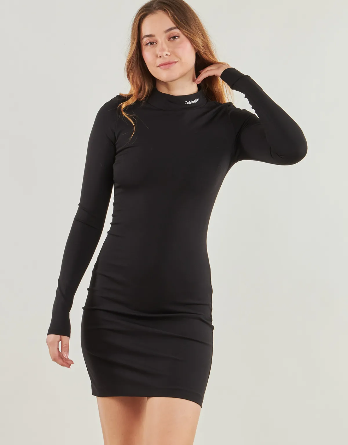 Robes^Calvin Klein Jeans - LOGO ELASTIC MILANO DRESS Noir