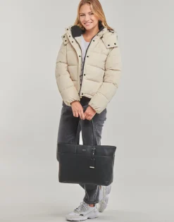 Manteaux^Calvin Klein Jeans - MONOLOGO NON DOWN SHORT PUFFER Beige