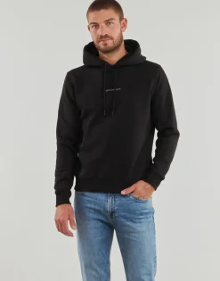 Sweats & Polaires^Calvin Klein Jeans - MONOLOGO HOODIE Noir
