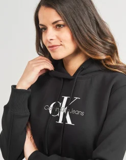 Sweats & Polaires^Calvin Klein Jeans - MONOLOGO REGULAR HOODIE Noir