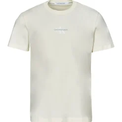 T-shirts & Polos^Calvin Klein Jeans - MONOLOGO TEE Blanc