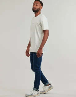 T-shirts & Polos^Calvin Klein Jeans - MONOLOGO TEE Blanc