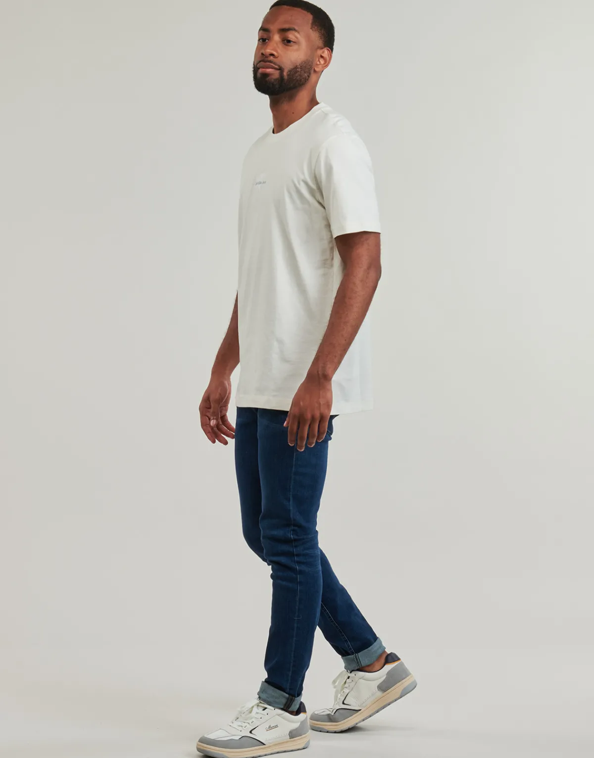 T-shirts & Polos^Calvin Klein Jeans - MONOLOGO TEE Blanc