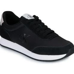 Baskets Mode^Calvin Klein Jeans - RETRO RUNNER ICONIC SNK Noir