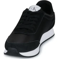 Baskets Mode^Calvin Klein Jeans - RETRO RUNNER ICONIC SNK Noir