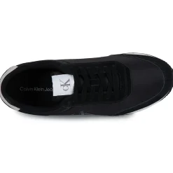 Baskets Mode^Calvin Klein Jeans - RETRO RUNNER ICONIC SNK Noir