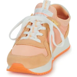 Baskets Mode^Calvin Klein Jeans - RUNNER SOCK LACEUP NY-LTH Rose