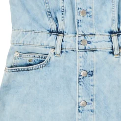 Robes^Calvin Klein Jeans - SLEEVELESS BLUE DENIM DRESS Bleu