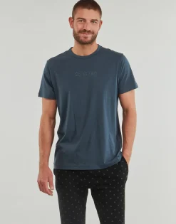 T-shirts & Polos^Calvin Klein Jeans - S/S CREW NECK Bleu