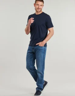 T-shirts & Polos^Calvin Klein Jeans - SS SUPIMA CHEST EMB CREWNECK TEE Marine