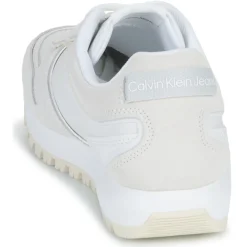Baskets Mode^Calvin Klein Jeans - TOOTHY RUNNER IRREGULARLINES Blanc
