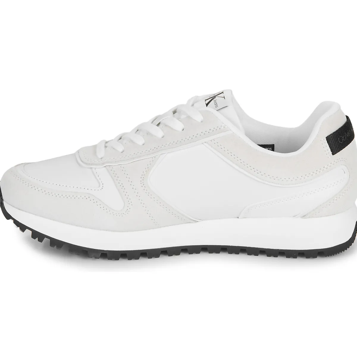 Baskets Mode^Calvin Klein Jeans - TOOTHY RUNNER IRREGULARLINES Blanc
