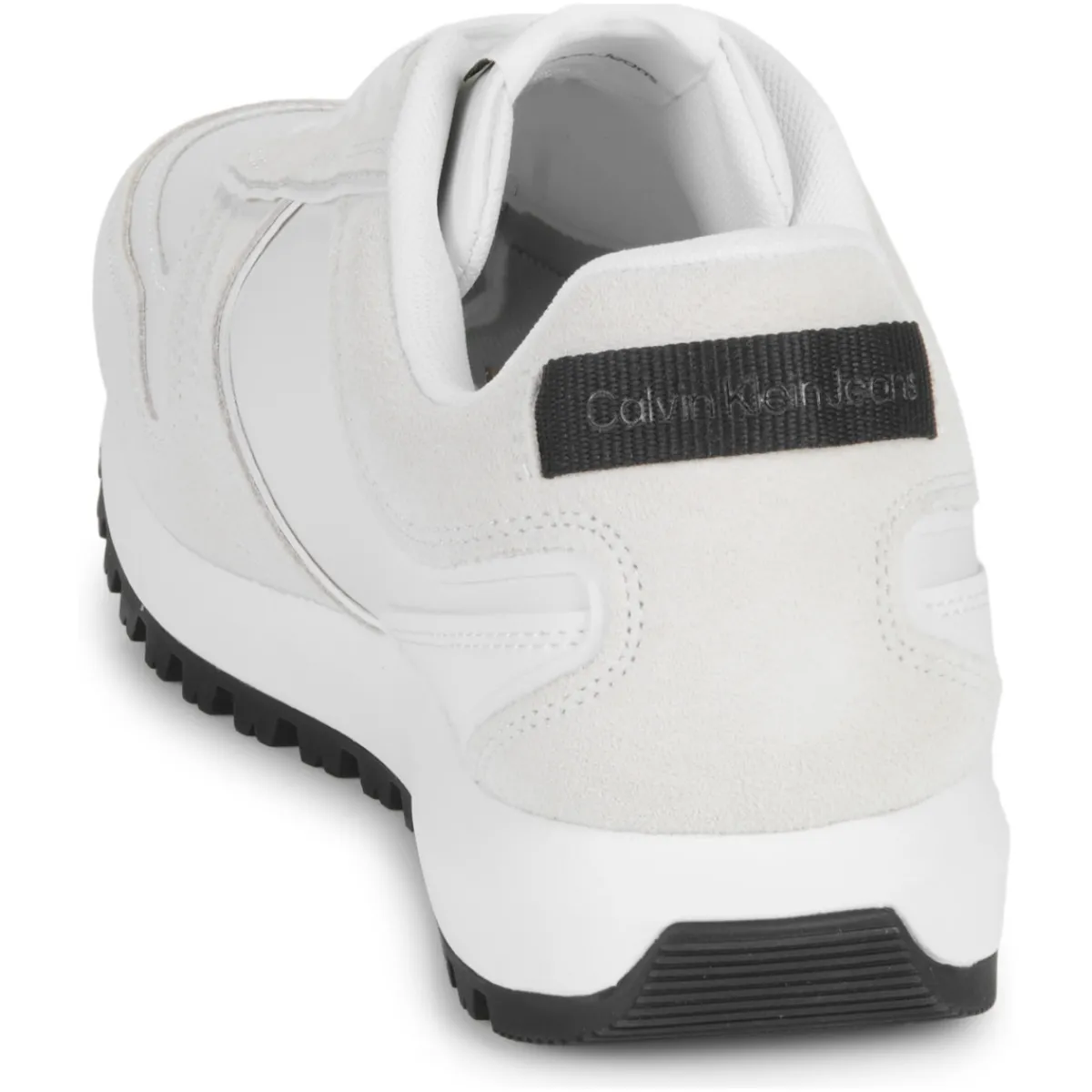 Baskets Mode^Calvin Klein Jeans - TOOTHY RUNNER IRREGULARLINES Blanc