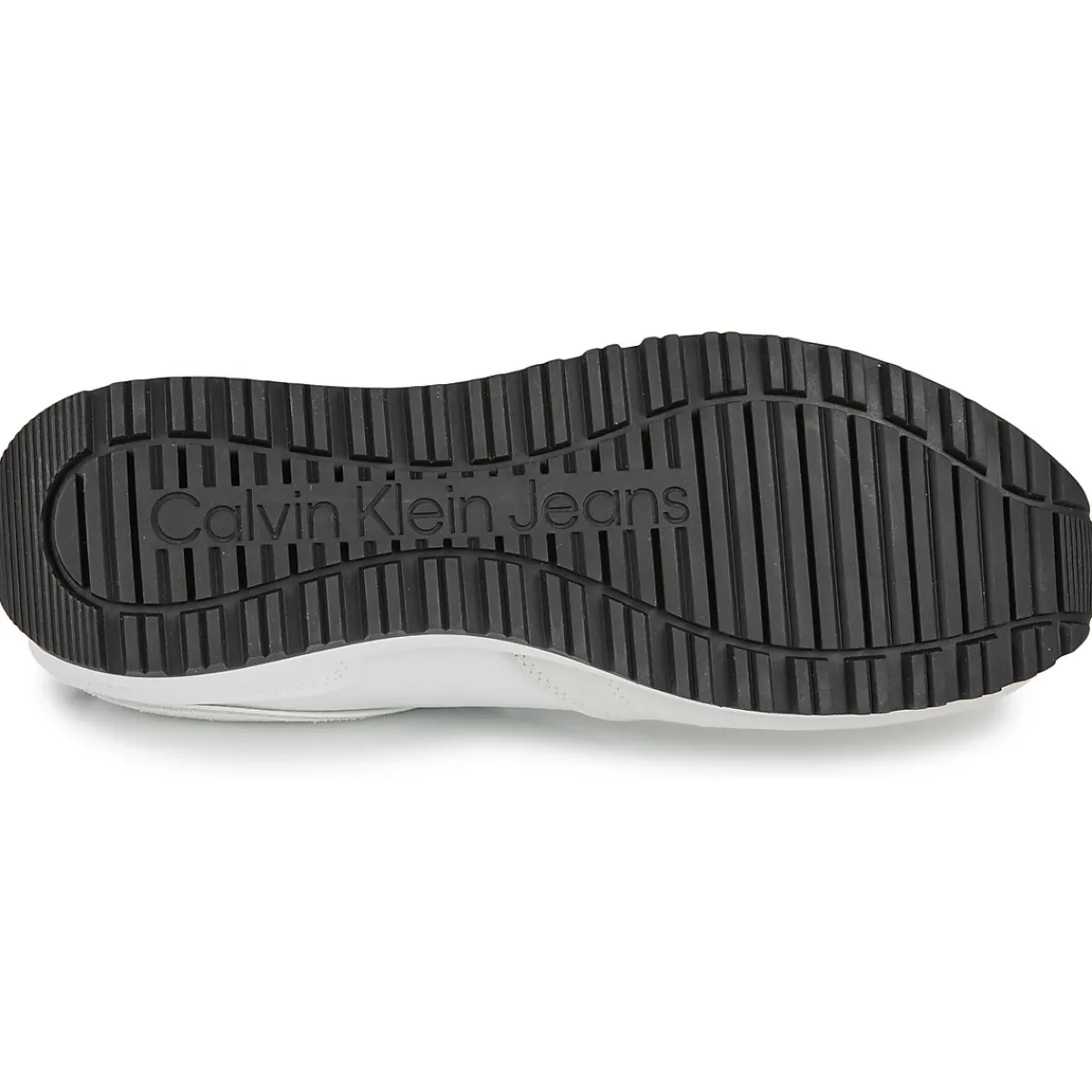Baskets Mode^Calvin Klein Jeans - TOOTHY RUNNER IRREGULARLINES Blanc