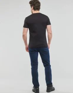 T-shirts & Polos^Calvin Klein Jeans - TRANSPARENT STRIPE LOGO TEE Noir