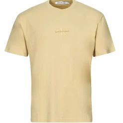 T-shirts & Polos^Calvin Klein Jeans - WASHED MONOLOGO TEE Beige