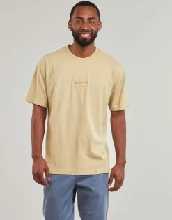 T-shirts & Polos^Calvin Klein Jeans - WASHED MONOLOGO TEE Beige
