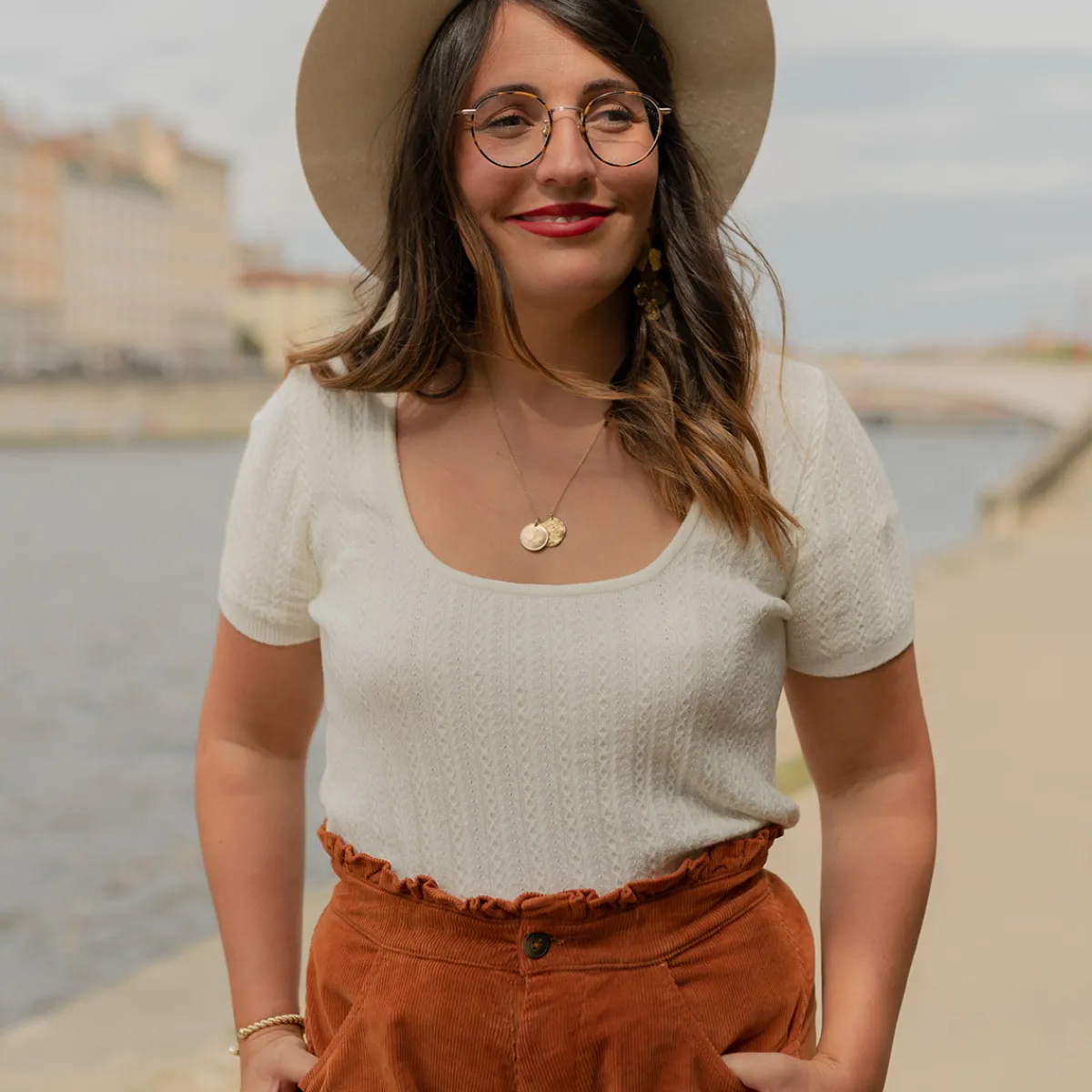 Tops / Blouses^Céleste - ERABLE Ecru
