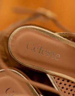 Sandales Et Nu-pieds^Céleste - ORANGER Doré
