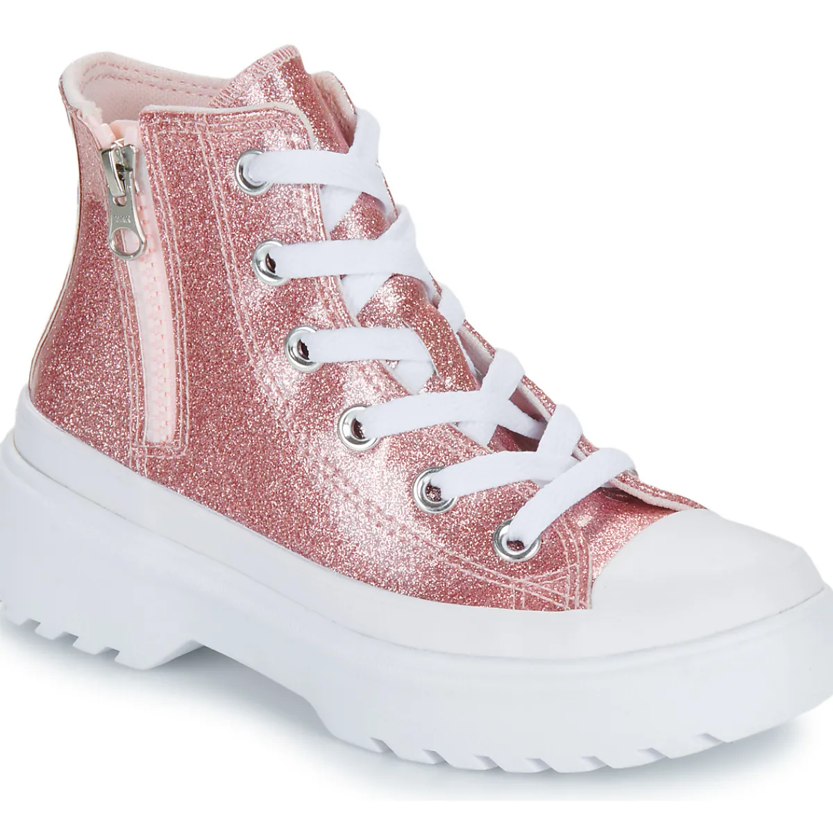 Baskets Mode^Converse - CHUCK TAYLOR ALL STAR LUGGED GLITTER Rose