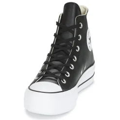Baskets Mode^Converse - CHUCK TAYLOR ALL STAR LIFT CLEAN LEATHER HI Noir