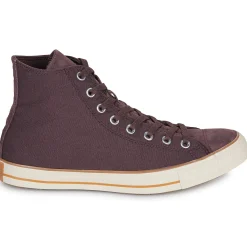 Baskets Mode^Converse - CHUCK TAYLOR ALL STAR CANVAS & LEATHER Marron