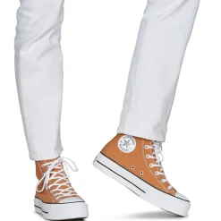 Baskets Mode^Converse - CHUCK TAYLOR ALL STAR LIFT PLATFORM Marron