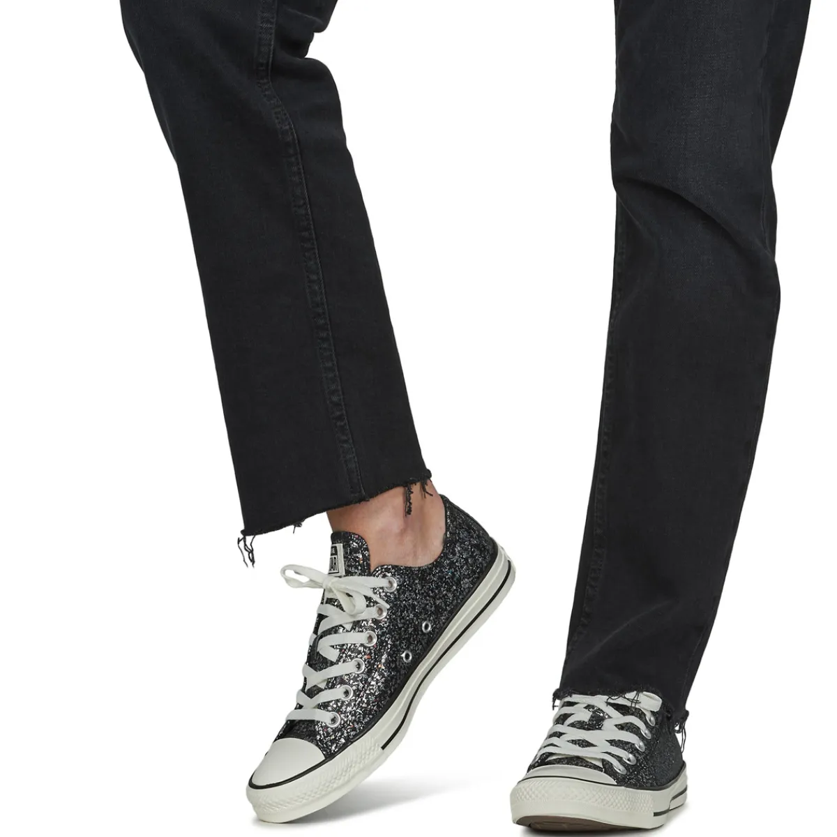 Baskets Mode^Converse - CHUCK TAYLOR ALL STAR GLITTER Noir