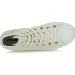 Baskets Mode^Converse - CHUCK TAYLOR ALL STAR GOLD Blanc