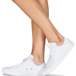 Baskets Mode^Converse - CHUCK TAYLOR ALL STAR LEATHER OX Blanc