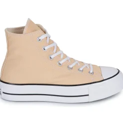 Baskets Mode^Converse - CHUCK TAYLOR ALL STAR LIFT PLATFORM Beige