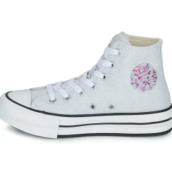 Baskets Mode^Converse - CHUCK TAYLOR ALL STAR EVA LIFT UNDERSEA GLITTER HI Gris